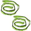PATIKIL Cinghie a Catena a Margherita, 2pz Cinghia a Catena in Nylon Regolabile Cinghia Arrampicata Resistente con 8 Loop per Altalena Amaca Yoga Aereo, Verde