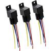 A ABSOPRO Interruttore a Relè Fusibile per Auto Universale a 5 Pin DC 48V 40A con Cavo (Set di 3)