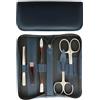 Tenartis Set Manicure 5 Pezzi in Vera Pelle con Cerniera - Tenartis 346 Made in Italy