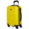 ITACA - Bagaglio A Mano Rigido Leggero Bagaglio A Mano 55X40X20 con 4 Ruote Silenziose Trolley Cabina Viaggio Aereo Ergonomico Durevole. Compatibile Ryanair, Giallo
