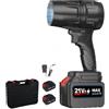 WoskjXas Mini Soffiatore Portatile Soffiatore Turbo Auto con Caricabatterie & 2×1500mAh Batterie 21V Soffiatori Elettrico Senza fili, Turbo Jet Blower per Foglie Polvere Neve
