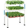 LAPOND (Versione Aggiornata 2024) LAPOND Sistema di Coltivazione Idroponica con 108 Siti per Piante, 3 Strati di Tubi in PVC-U di Grado Alimentare Kit di Coltivazione Idroponica per Frutta e Verdure