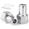 TAILONZ PNEUMATIC 304 Raccordi diritti femmina in acciaio inox 8MM od 1/4 di pollice BSP da collegare PCF8-02 (confezione da 2)