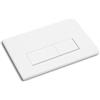 Generico Placca di attivazione comando Pulsante di scarico Accessorio per cassetta WC Compatibile con Geberit Sigma01, UP300 e UP320, funzione a doppio scarico(Bianco)