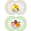 BAMED BABY ITALIA Srl Mam Original Succhietti in silicone colore neutro 6+ mesi
