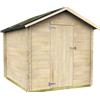 Alce Formia 178x218 - Casetta da giardino in legno - Con tetto a due falde - 178x218x188 cm