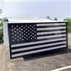 Tentproinc Tenda parasole per camper, 7 x 12 '3 '' (bandiera americana), in rete nera, parasole per camper, rimorchio, tenda da sole, schermo parasole, blocco UV, kit completato