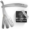Shaving Revolution - Rasoio Professionale a Mano Libera - Rasatura Manuale Maschile con 100 Lamette - Ideale per Rasatura e Cura del Contorno della Barba