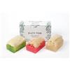 Pure Now Luffa Set di saponi (3 x 100 g), con aloe vera, olio di rosa e acqua di riso, vegano, peeling naturale, idratante