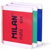 MILAN Confezione di 3 quaderni A4 con spirale e copertina rigida, 80 fogli bianchi da 95 g/m², collezione nata 624 since 1918