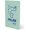 MILAN Taccuino A5 cucita, carta a righe, 24 fogli da 95 g/m², collezione 460since 1918, verde