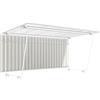 WSM Tettoia Siegen, set completo a tre lati WSM