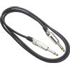 Stagg SGC1.5DL Cavo Pro-Serie per Strumenti Musicali da Jack, Dritto - Deluxe, 6,3 mm a Jack 6,3 mm, 1,5m, Nero