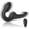 Ibiza Strapless Vibrator with Remote Control Push Button Black