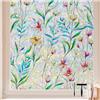 LEMON CLOUD Pellicola Privacy per Finestre Vetri 3D Fiori Decorative Autoadesive Controllo di Calore con Effetto Arcobaleno Anti-UV per Casa Bagno Cucina Ufficio 60 x 400 cm