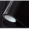 GOYAPRINT Carta Adesiva per Mobili Nero 30x120 cm Pellicola Adesiva Lucida per Parete Cucina Porta Finestra Vinile Rivestimento Decorativo (30x120 cm, Nero)