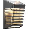 Tealight Luce Solare Led Esterno, IP54 Impermeabile Applique da Parete Esterno, 2 Modalità Lampade Solari da Esterni Bianco Caldo, Decorazioni Esterne Luce per Giardino, Recinto, Muro (1 Pezzi)