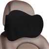 JSCARLIFE Cuscino poggiatesta per auto, in memory foam, per alleviare il dolore al collo, design ergonomico a forma di U, morbido cuscino da viaggio per riposare in ufficio e guidare a lungo termine