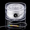 PH PandaHall Filo Elastico per Braccialetti Filo Elastico per Gioielli, Corde per Braccialetti Elastici Cordino Elastico Piatto Bianco per Organizzare Braccialetti Collane Gioielli (Bianco, 0.6mm)