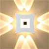 Ankey Applique da Parete Esterno/Interno LED, Applique Esterno Metallo 12W, IP65 Impermeabile, Moderno Lampada a Muro adatta per Villa Soggiorno Scale Corridoio, Luce calda 3000K