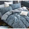 SLEEPBELLA Copripiumino king size, in cotone a 600 fili, motivo cachemire blu e verde, motivo floreale reversibile
