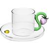 Ichendorf Milano Tazzina Caffè Fragola | Collezione Fruits & Flowers | 10 cl | Vetro Borosilicato | Fatto a Mano