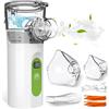 QianShouYan Aerosol Portatile Silenzioso con Display Digitale, Macchina Aerosol per Adulti e Bambini, Nebulizzatore Regolabile, Carica USB-C Macchina Aerosol per Viaggi e Uso Domestico Grün