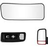 SENZEAL Vetro Specchio Retrovisore Non Riscaldato Lato Conducente per Mercedes-Benz Sprinter 906 2006-2018 VW Volkswagen Crafter 2006-2016 A0028111933 2E1857587A (Inferiore Sinistro)