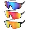 MJFENDAI 3 occhiali da sci e snowboard, occhiali veloci da sci e snowboard, protezione UV400 antivento per ciclismo, sci, rave, alpinismo, attività all'aperto