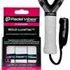 Padel Vibes BOLD LuxeTac - Overgrip per padel, tennis, badminton, squash, pickleball, effetto pelle, extra appiccicoso, assorbe il sudore, resistente, disponibile in confezione da 1 o 3 (bianco
