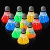 GOMETY 20 palline da badminton luminose a LED, antivento, durevoli, design innovativo, per principianti, interni ed esterni, per il tempo libero, set di volani (oro)