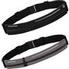 CHmiss Marsupio Sportivo Con Grande Capacità,CHmiss Cinture Fitness Marsupio,2 Piezas Uomo e Donna Marsupi da Corsa Impermeabile,Per Cellulare, Jogging, Ciclismo
