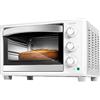 Cecotec Forno elettrico da tavolo Bake&Toast 2300 Bianco 1500 W, multifunzione, capacità di 23 litri, timer, temperatura regolabile e porta a doppio vetro, bianco