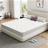 Dewinner Materasso matrimoniale 160x190,Alto 20cm,Materasso a Molle e Schiuma, Insacchettate Sostegno Perfetto, Confortevole e Traspirante, Durezza Media,Ortopedico Ergomico e Antibatterico