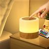 Taipow LED Luce Notturna Bambini, MINI Lampada da Comodino Touch Dimmerabile con 13 Colori, Luminosità Regolabile, Telecomando, per camera da letto, cameretta dei bambini