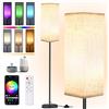 ZWOOS Smart Piantana Lampada da Terra, WiFi RGB Lampade da Terra Dimmerabile, Lampada Soggiorno 1600 Diecimila di Colori con Telecomando, APP Controllo, Compatibile con Alexa e Google Home, 170 cm