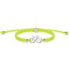 SAILBRACE Bracciale Silver Bike Neon YELLOW BRAIDED