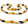 Baltic Secret Selected Baltic Amber Collana in ambra, realizzata a mano, per donna, uomo, piccola e adulta, gioiello naturale, idea regalo, gioiello del Mar Baltico, portafortuna, 35 CM, Pietra, Ambra