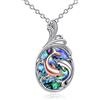 YAFEINI Delfino Collane in argento Sterling 925 con ciondolo a forma di delfino a conchiglia, con ciondolo oceano, gioielli per la festa della mamma, regali per le donne, mamma, moglie, Metallo, non so