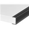 Protalwell Bordatura a forma di U, bordo in gomma flessibile autoadesivo, misura 32 mm, adatta per 30-32 mm, protezione per bordi per compensato, mensola, porta dell'armadio, parte superiore del cassetto, 3m