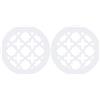 PATIKIL Copertura Griglia di Aerazione Apertura Duct 4, 2pz Vetro Acrilico (Pmma) Copertura Foro Decorativa per Parete Soffitto per Ventilazione Domestica