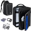 IVODEELA Zaino per Console PS5/ Slim/ Pro,Custodia PS5 con Protezione Completa per PS5,Borsa PS5 di Grande Capacità per Controller,PS Portal,Laptop,Schede di Gioco