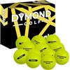 Dymond Golf Palline da golf senior, ad alta visibilità, colore giallo, 2 pezzi, copertura Surlyn resistente, bassa compressione, linea di allineamento più spessa, confezione da 12