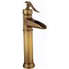 Fw Rubinetto Bagno Miscelatore A Cascata Lavabo, Rubinetto Retrò Monocomando Nero Per Acqua Calda E Fredda, Rubinetto Per Lavabo Monoforo In Ottone, Adatto Per Wc E Bagno, Valvola In Ceramica