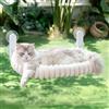 GUUSII HOME Amaca per Gatti da Finestra Pieghevole Amaca Cuccia Gatto Grande Interno Letto per Gattini Sospeso con Ventosa Forte Lavabile in Lavatrice Facile da Montare 54 * 30cm (Bianco, M)