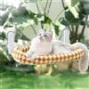 GUUSII HOME Amaca per Gatti da Finestra Pieghevole Amaca Cuccia Gatto Grande Interno Letto per Gattini Sospeso con Ventosa Forte Lavabile in Lavatrice Facile da Montare 54 * 30cm (Marrone, M)