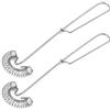 Delsen 2 fruste a spirale in acciaio inox di alta qualità, mini scopa a spirale per frullatore e utensili da cucina, lavabile in lavastoviglie