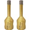 NBB Punta a tazza diamantata con M14, tipo Classico d'Oro,punta diamantata per foratura a secco o ad umido su ceramica,piastrelle,granito,marmo,veloce,durevole, per smerigliatrice angolare (2, 8mm)