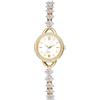 OIDEA Orologio rotondo analogico da donna: orologio da polso con diamanti al quarzo con cinturino in lega di piccola catena - per regalo, oro, Bracciale