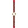 HIP HOP Orologio HWU0744 DONNA METAL quadrante MONO-COLORE BIANCO movimento SOLO TEMPO - 3 LANCETTE QUARZO e CINTURINO SILICONE E METALLO FUCSIA